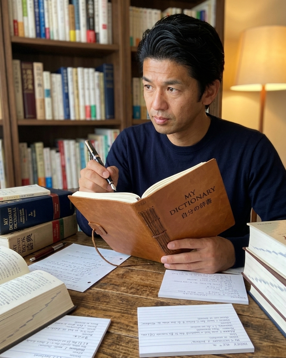今朝の気づき、心のノートに　＃51　言葉を磨く一年に。私の『ﾏｲ辞書』づくり